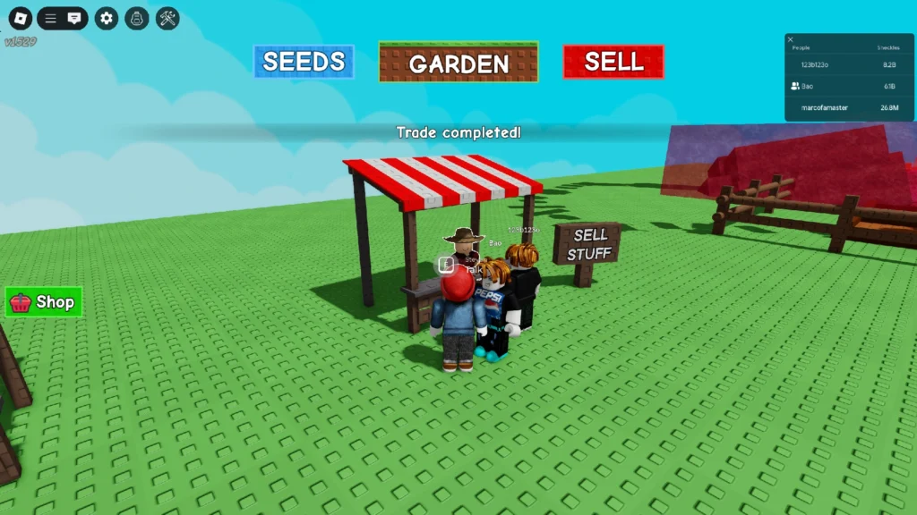 grow a garden farming simulator sell npc