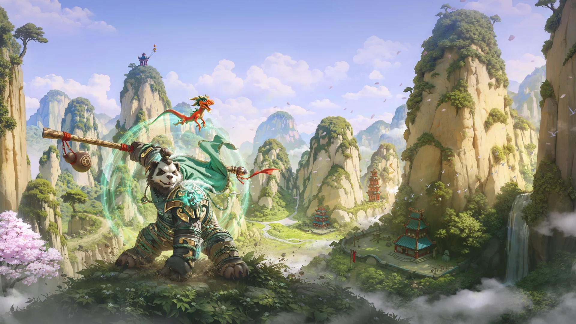 world of warcraft mists of pandaria classic launch art