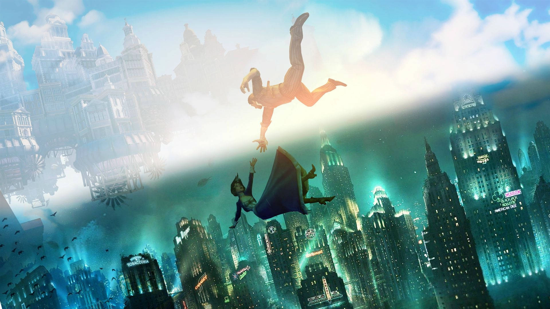 bioshock infinite falling art
