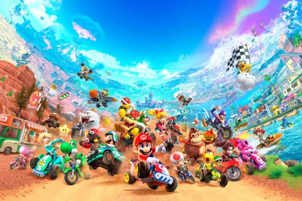 mario kart world no logo key art