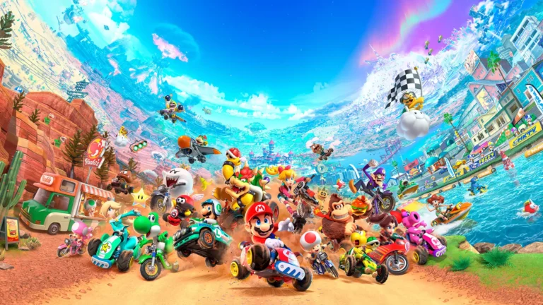 mario kart world no logo key art