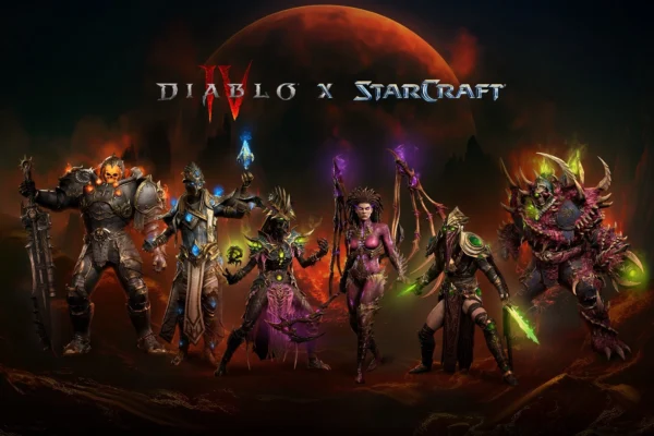 diablo 4 starcraft crossover key art