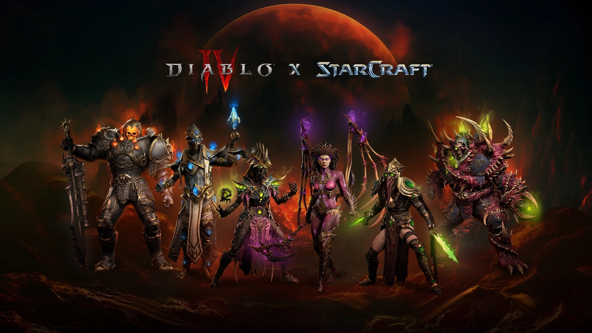 diablo 4 starcraft crossover key art