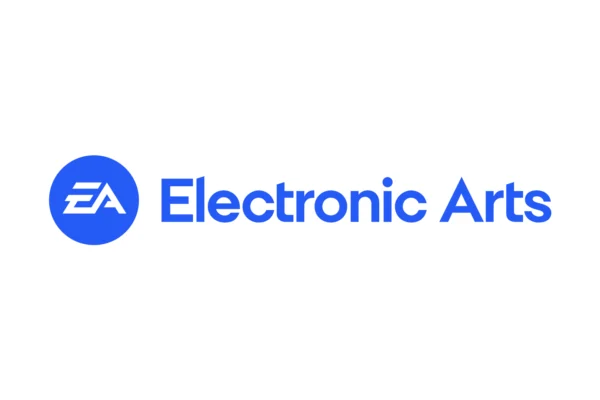 electronic arts ea blue logo white bg