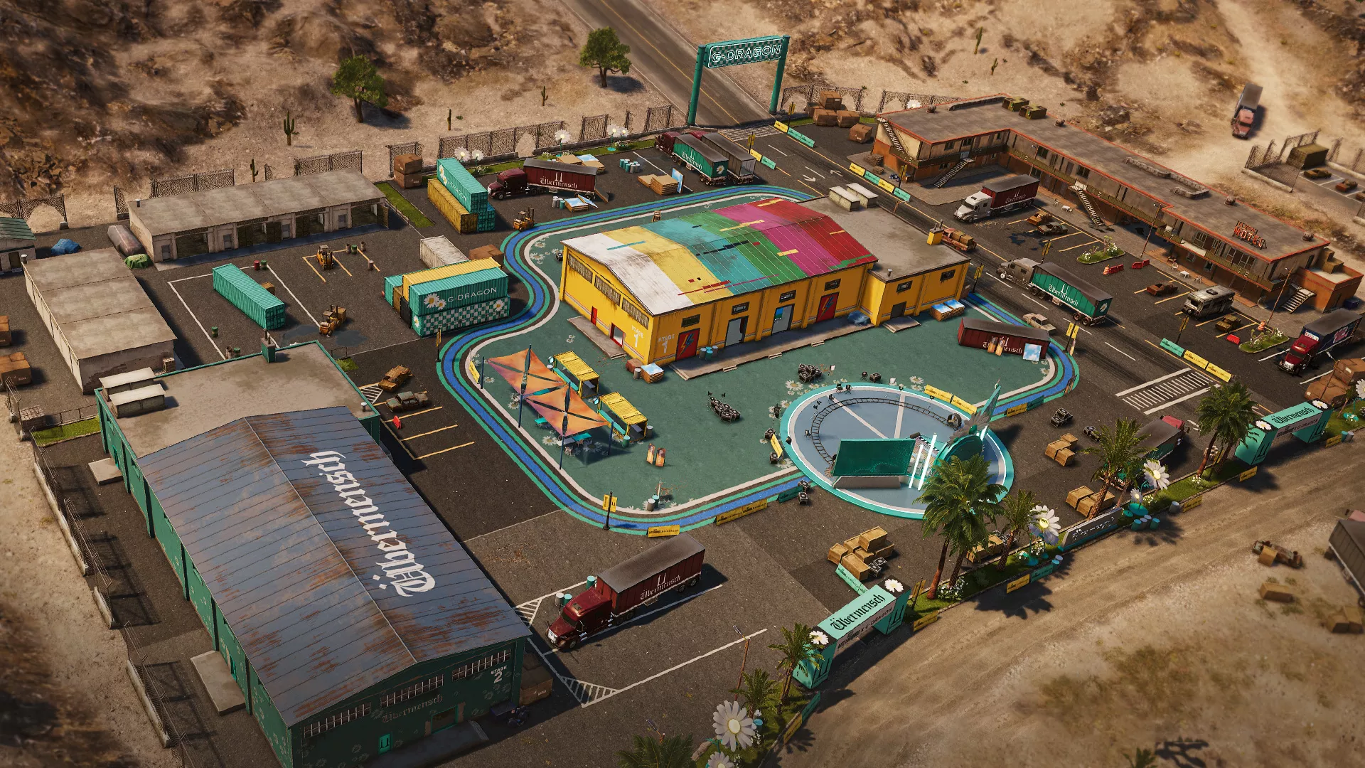 pubg battlegrounds g-dragon miramar truck area