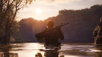 (Image: Konami) metal gear solid delta screenshot river m16