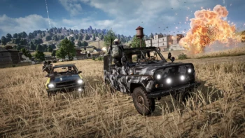 pubg battlegrounds gameplay screenshot vehicle chase