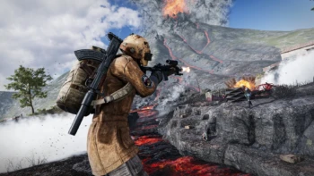 pubg battlegrounds gameplay screenshot volanic eruption